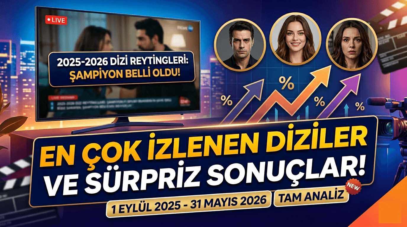2025-2026 Sezonunun En Çok İzlenen Dizileri ve Reyting Ortalamaları