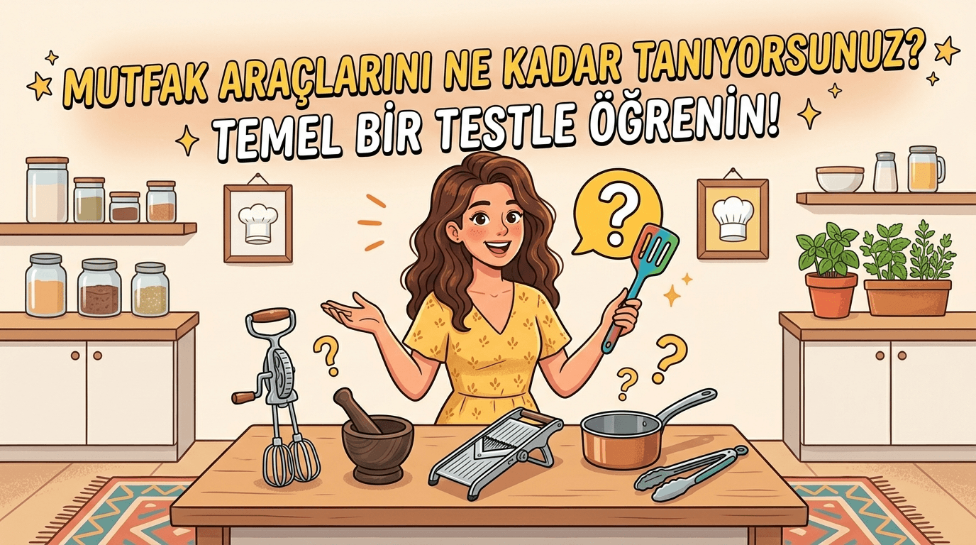 Mutfak Araçlarını Ne Kadar Tanıyorsunuz? Temel Bir Testle Öğrenin
