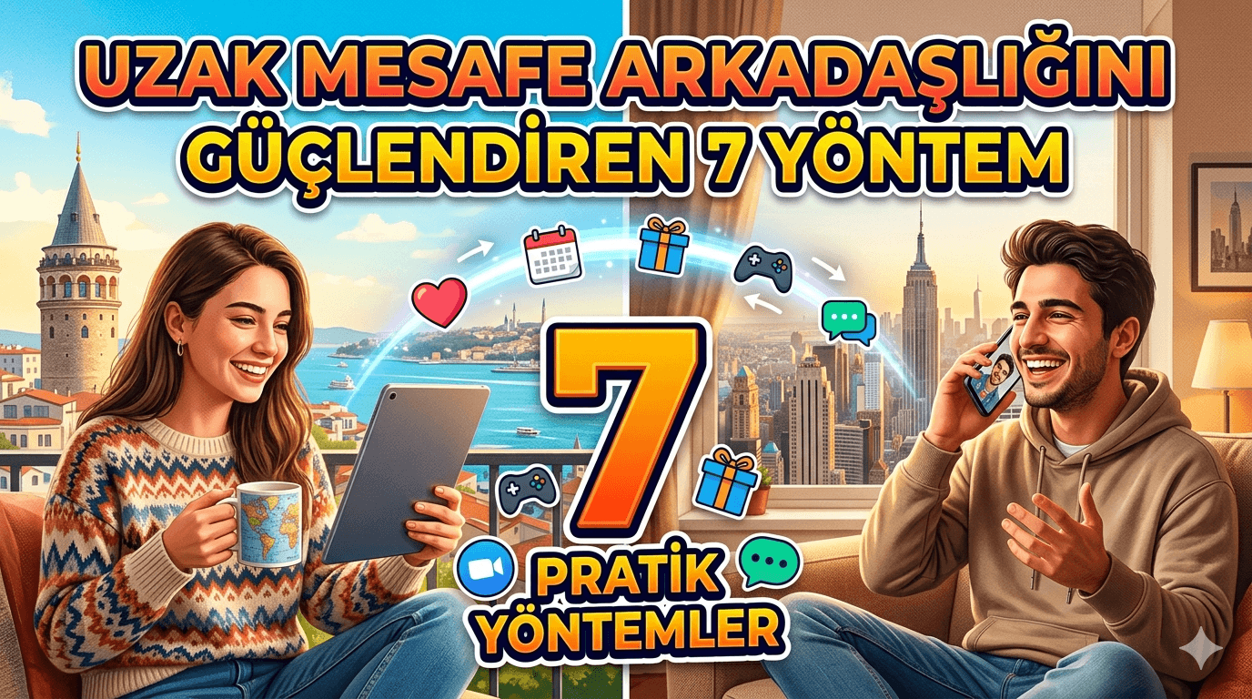 Uzak Mesafe Arkadaşlığı Güçlendiren 7 Pratik Yöntem
