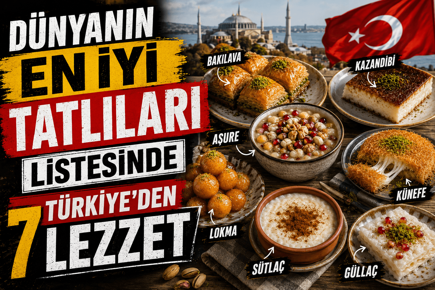 Dünyanın En İyi Tatlıları Listesinde Türkiye’den 7 Lezzet