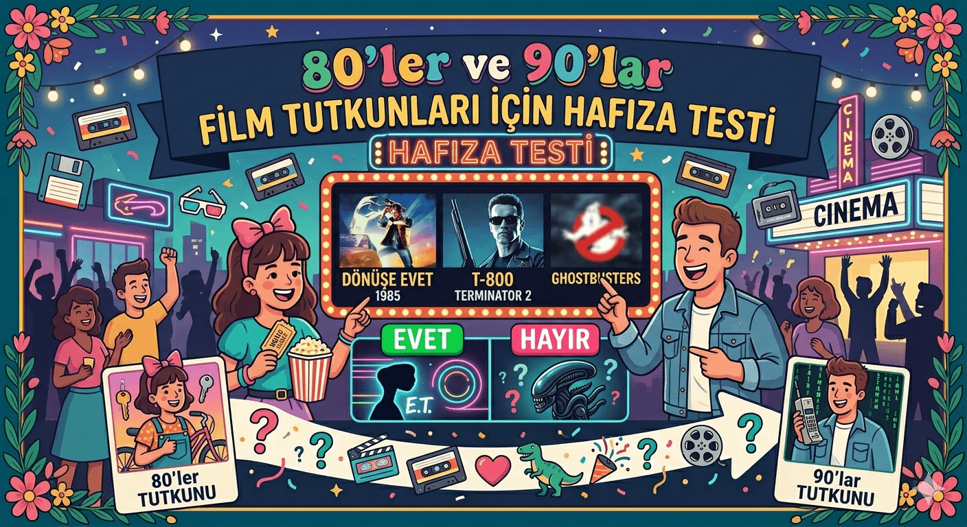80’ler ve 90’lar Film Tutkunları İçin Hafıza Testi