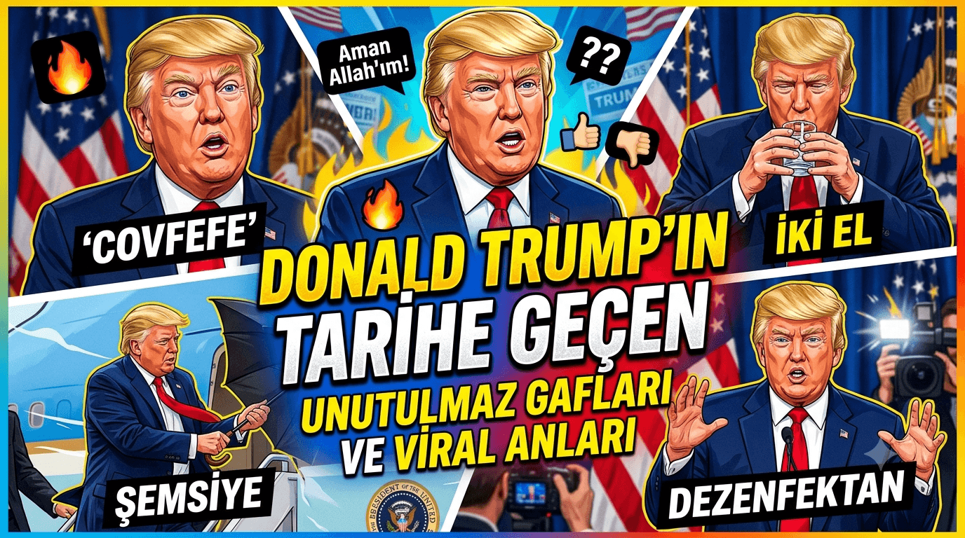 Donald Trump’ın Tarihe Geçen Unutulmaz Gafları ve Viral Anları