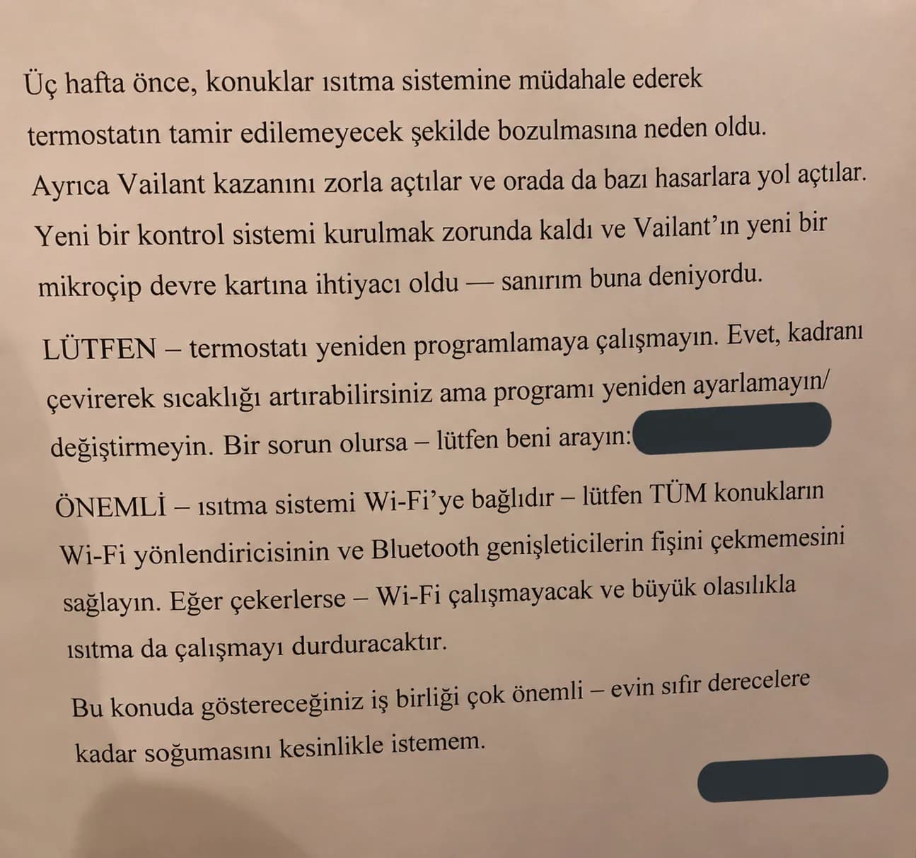Termostatı Ayarlayabilirsiniz Ama Programlamayın