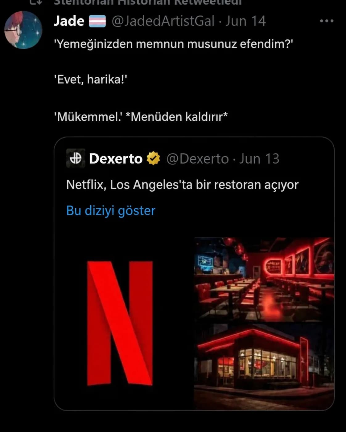 Netflix Restoran Açarsa