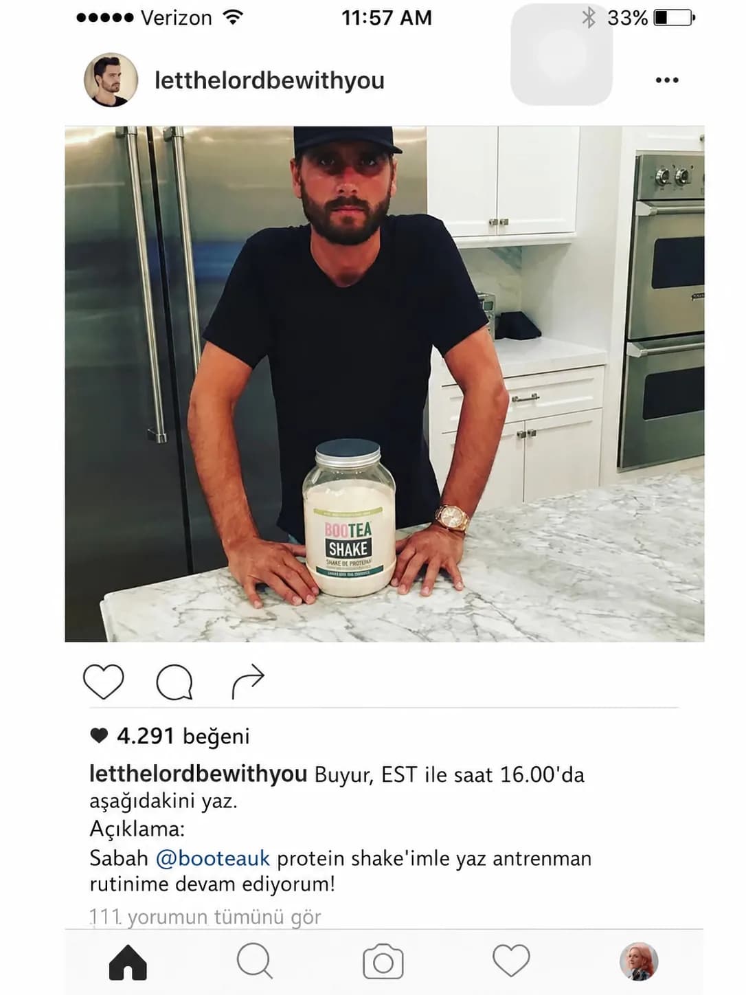 Scott Disick’in Reklam Metni Paylaşımında Talimatları Unutması