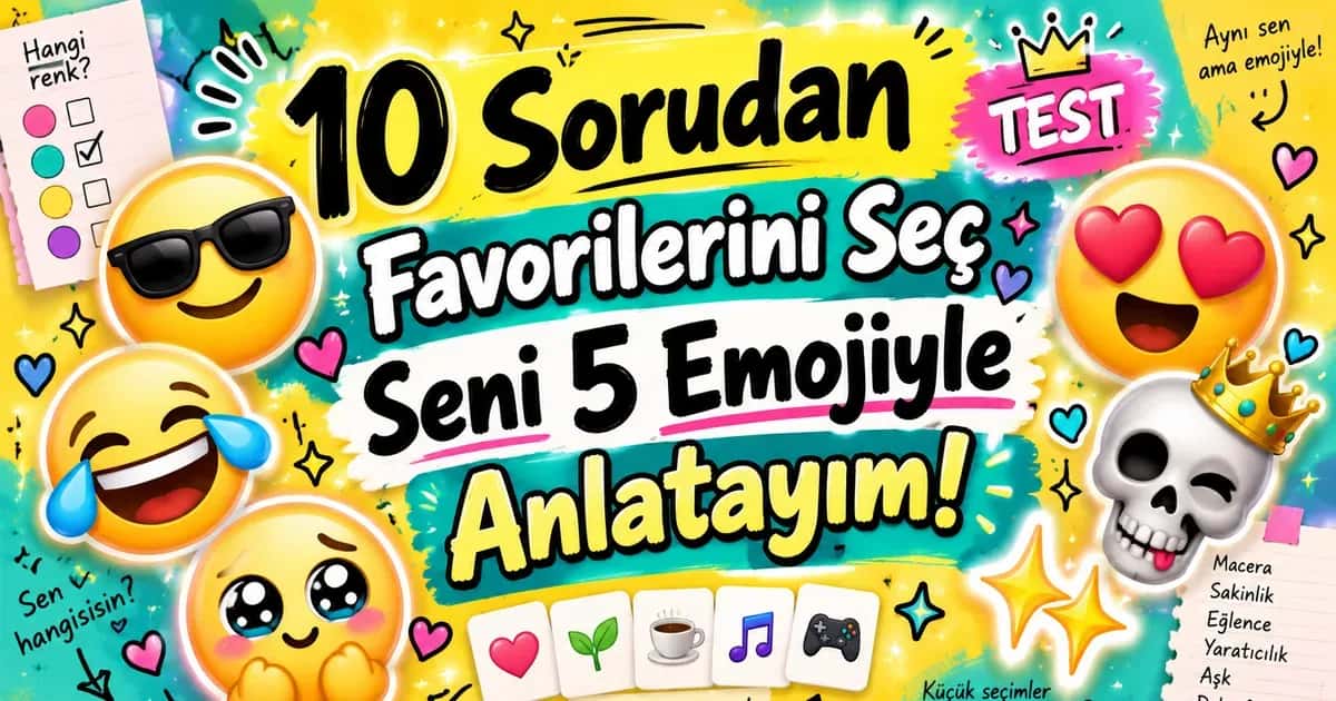 10 Sorudan Favorilerini Seç, Seni 5 Emojiyle Anlatayım!